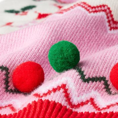 Show full view: Frisco Fa La La 3D Dog & Cat Turtleneck Sweater, Small slide 6 of 11