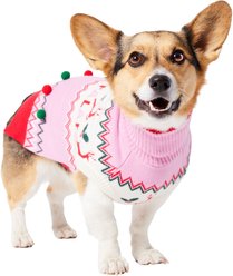 Frisco Fa La La 3D Dog & Cat Turtleneck Sweater, Medium