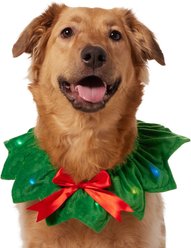 Frisco Light Up Christmas Wreath Dog & Cat Collar, X-Large/XX-Large
