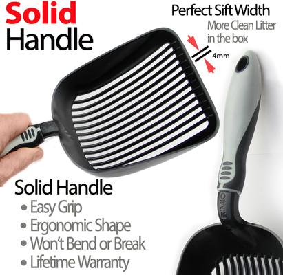 Show full view: iPrimio Sifter with Non-Stick Litter Scooper, Black slide 4 of 10