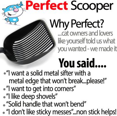 Show full view: iPrimio Sifter with Non-Stick Litter Scooper, Black slide 7 of 10