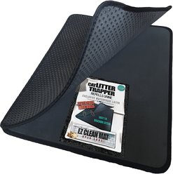 iPrimio Cat Litter Trapper EZ Clean Mat, Black, Large