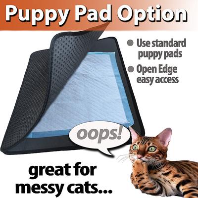 Show full view: iPrimio Cat Litter Trapper EZ Clean Mat, Black, Large slide 6 of 9