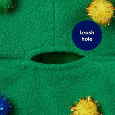 Show full view: Frisco Polar Fleece Christmas Tree Dog & Cat Cape, X-Large/XX-Large slide 6 of 11