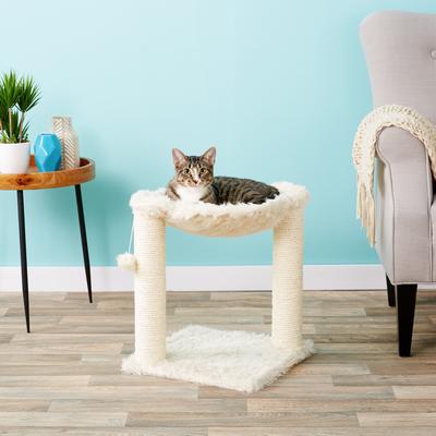 Show full view: TRIXIE Baza 19.5-in Plush Cat Tree, Cream slide 2 of 4