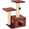 Show in main carousel: TRIXIE Valencia 28-in Plush Cat Tree & Scratching Post with Condo & Cat Toy, Brown slide 2 of 5