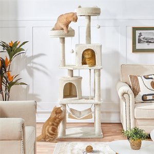 Yaheetech Multi-Level Sisal Cat Tree, 70.5-inch, Beige