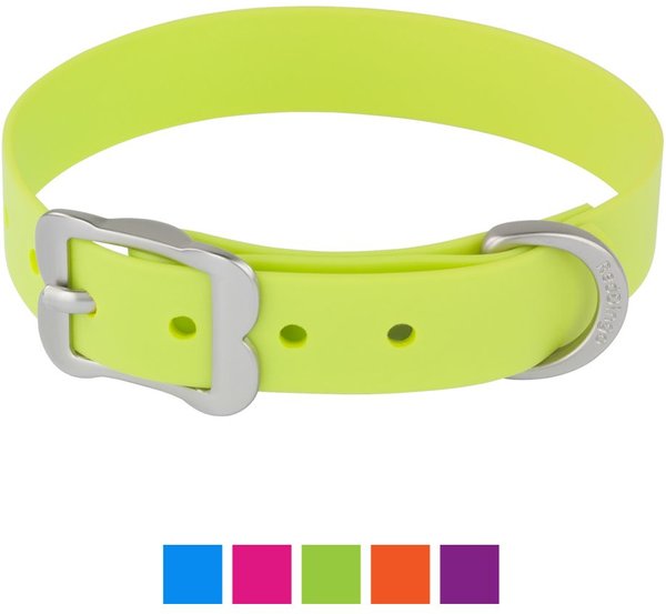 Red Dingo Vivid PVC Dog Collar, Lime, XX-Small: 8 to 10-in neck, 1/2-in wide slide 1 of 5