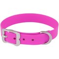 Red Dingo Vivid PVC Dog Collar, Hot Pink, X-Large: 19 to 23-in neck, 1-in wide
