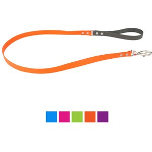 Red Dingo Vivid PVC Dog Leash, Orange, X-Small: 4-ft long, 1/2-in wide