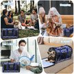JESPET & GOOPAWS Pet Backpack Carrier For Small Dogs & Cats - Soft-Sided, Ventilated, Smoke Grey