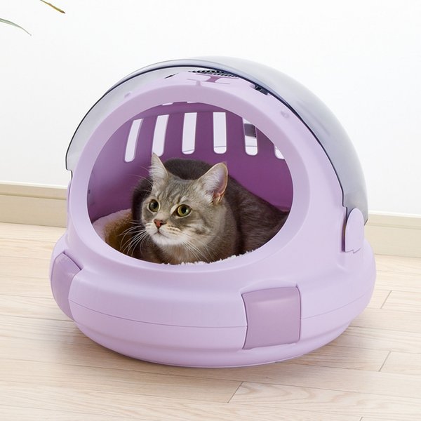 Richell Oval Cat & Dog Bed, Pink