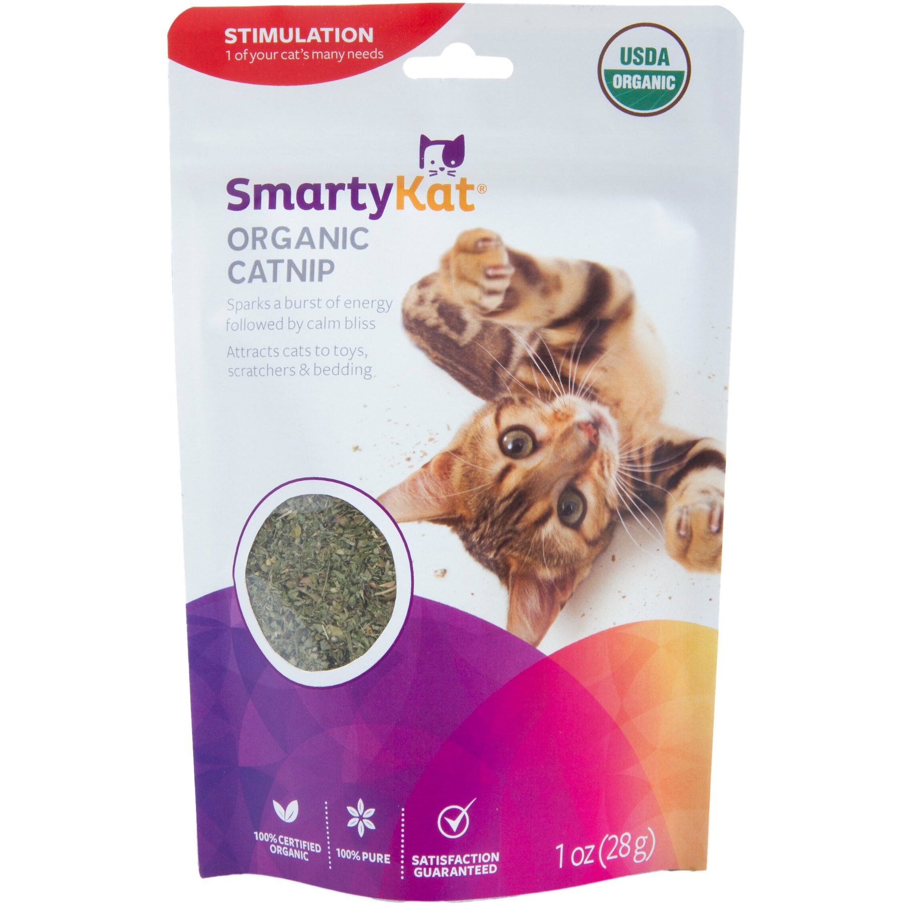 SmartyKat Catnip for Cats & Kittens, Shaker Canister - 2 Ounces