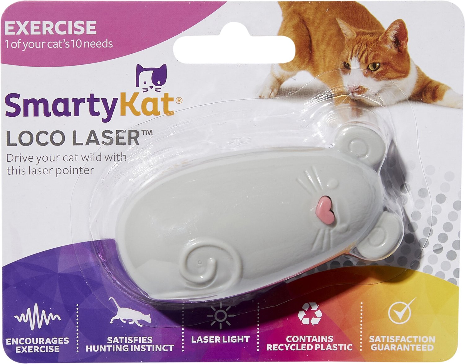 toast Skepticism cure SMARTYKAT Loco Laser Cat Toy, Color Varies - Chewy.com