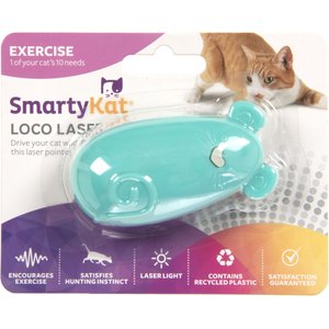 SmartyKat Loco Laser Cat Toy, Color Varies