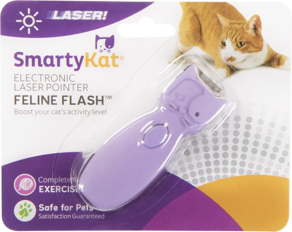 light's Dense Tragic SMARTYKAT Feline Flash Laser Pointer Cat Toy - Chewy.com