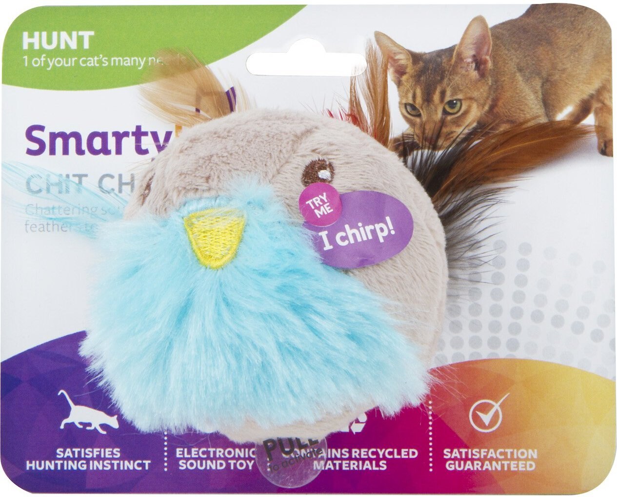 smartykat chitter critter electronic sound kicker cat toy