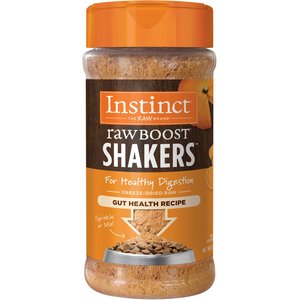 Instinct Raw Boost Shakers Chicken Recipe Gut Health Grain-Free Freeze-Dried Dog Food Topper, 5.5-oz bottle