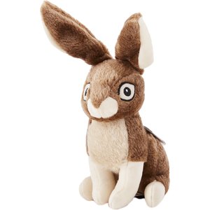 GoDog Wildlife Chew Guard Rabbit Squeaky Plush Dog Toy, Large