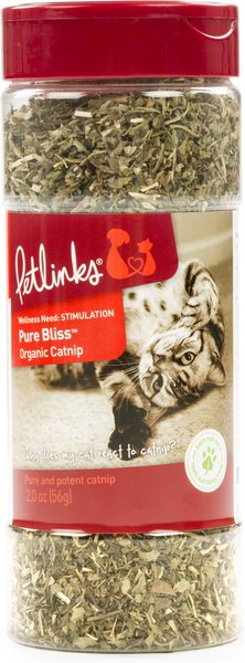 Petlinks Pure Bliss Organic Catnip, 2-oz jar slide 1 of 4