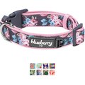 Blueberry Pet Floral Prints Polyester Dog Collar, Rose, Small: 12 to 16-in neck, 5/8-in wide