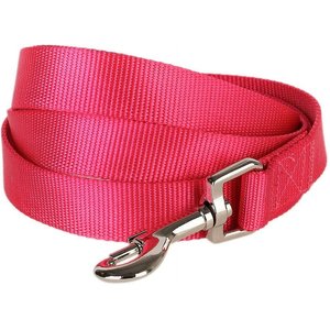 Blueberry Pet Classic Solid Nylon Dog Leash, French Pink, Small: 5-ft long, 5/8-in wide