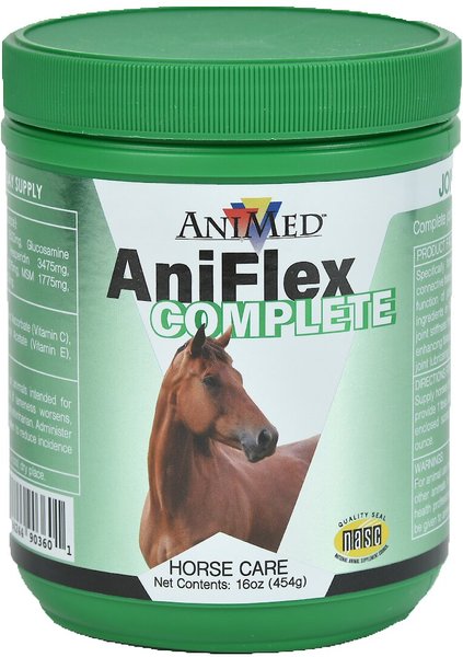 AniMed Natural Aniflex Complete Connective Tissue Support Powder Horse Supplement, 16-oz tub slide 1 of 5