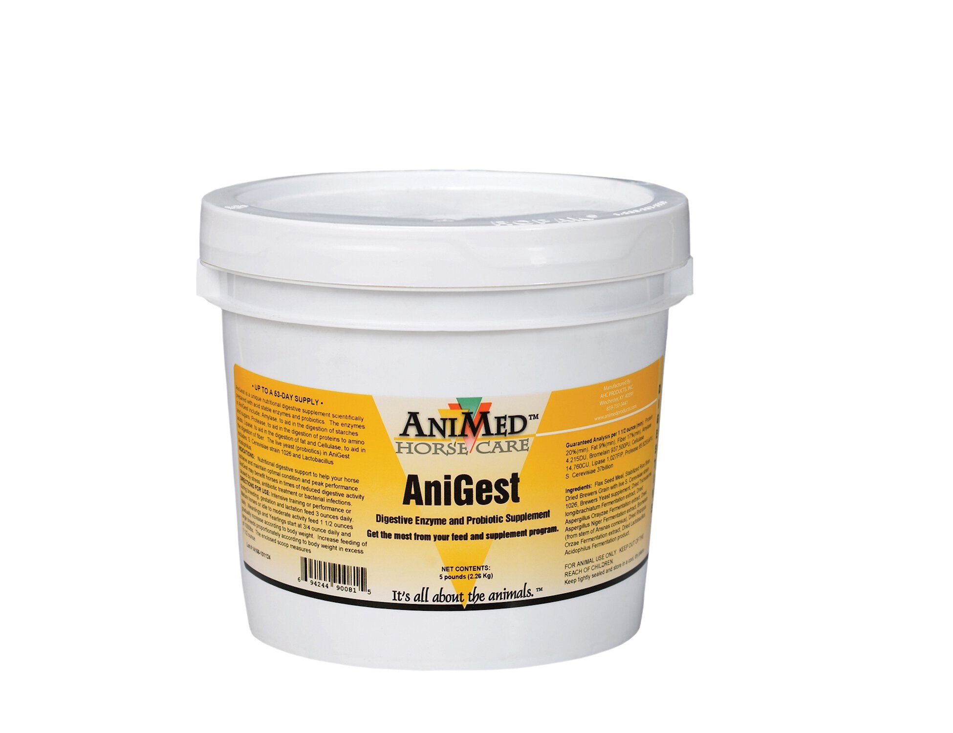 ANIMED AniGest Digestive Enzyme & Probiotic Powder Horse Supplement
