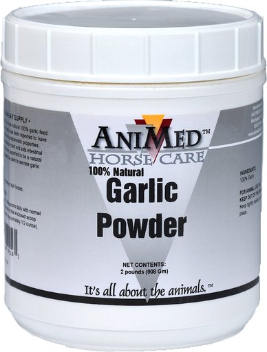 AniMed Natural Garlic Powder Digestive Health & Pest Control Powder Horse Supplement, 2-lb tub