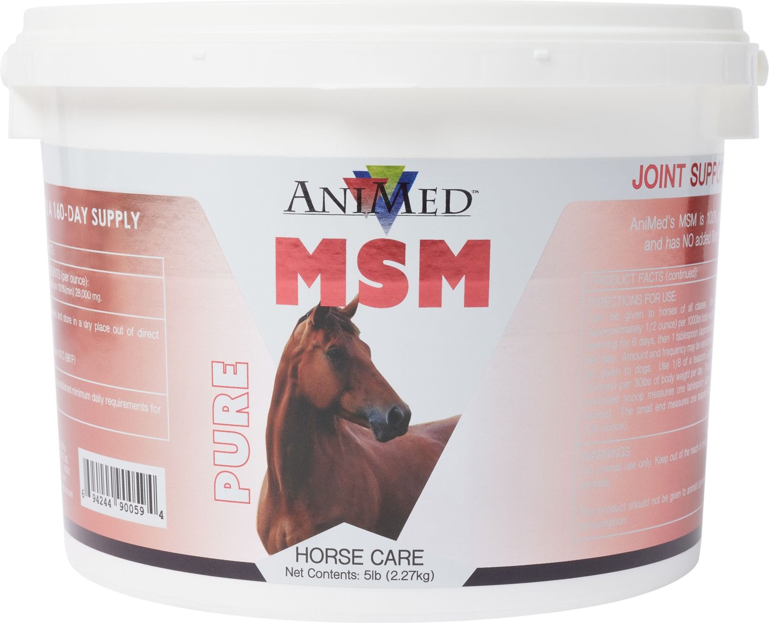 ANIMED Pure MSM Joint Support Powder Horse Supplement, 5-lb tub ANIMED Pure MSM Joint Support Powder Horse Supplement, 5-lb tub