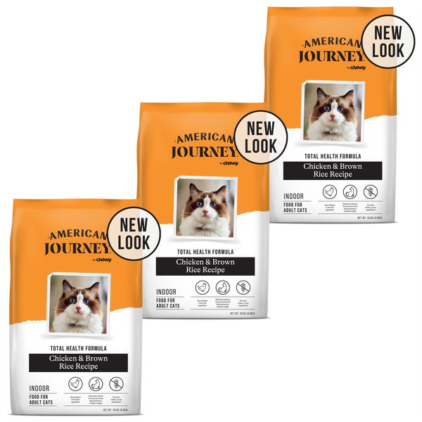 AMERICAN JOURNEY Indoor Cat Total Health Formula Chicken Brown