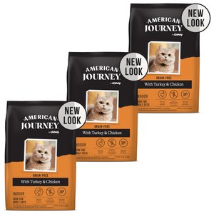 AMERICAN JOURNEY Chicken Recipe Grain Free Dry Cat Food 12 lb bag bundle of 3 Chewy