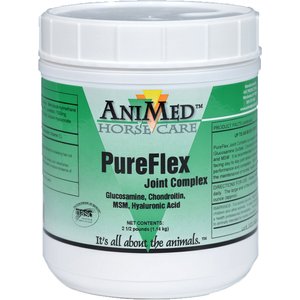 AniMed PureFlex Joint Complex Powder Horse Supplement, 2.5-lb tub