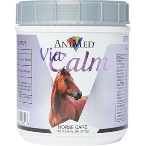 AniMed Via-Calm Calming Powder Horse Supplement, 2-lb tub