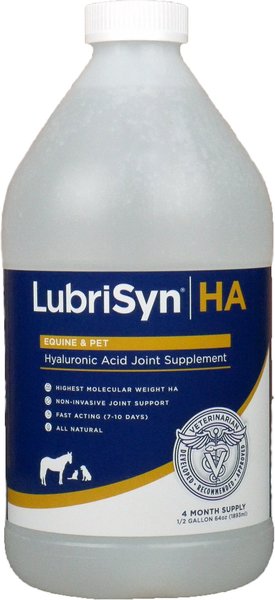 LubriSyn HA Hyaluronic Acid Horse & Pet Joint Supplement, 64-oz bottle slide 1 of 5