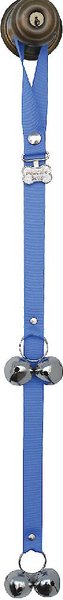PoochieBells The Original Dog Training Potty Doorbell, Hydrangea Blue slide 1 of 6