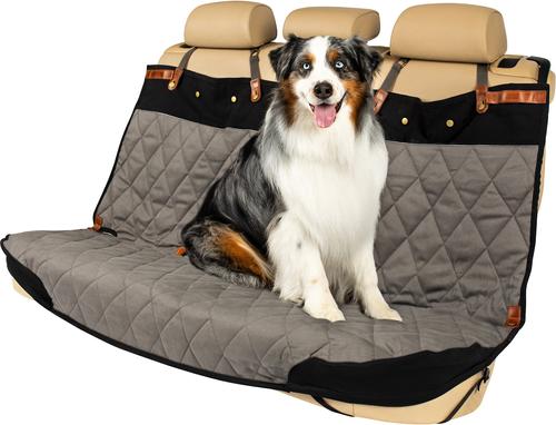 Show full view: PetSafe Happy Ride Quilted Bench Car Seat Cover, Grey, Standard slide 3 of 8