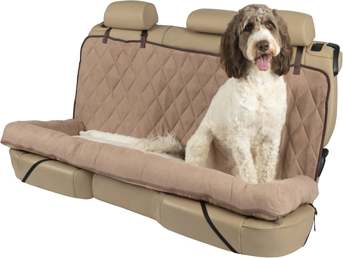 PETSAFE Happy Ride Car Seat Dog Bed Bucket, Brown, Large