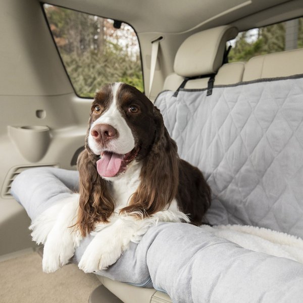 PETSAFE Happy Ride Car Seat Dog Bed Bucket, Grey, Large