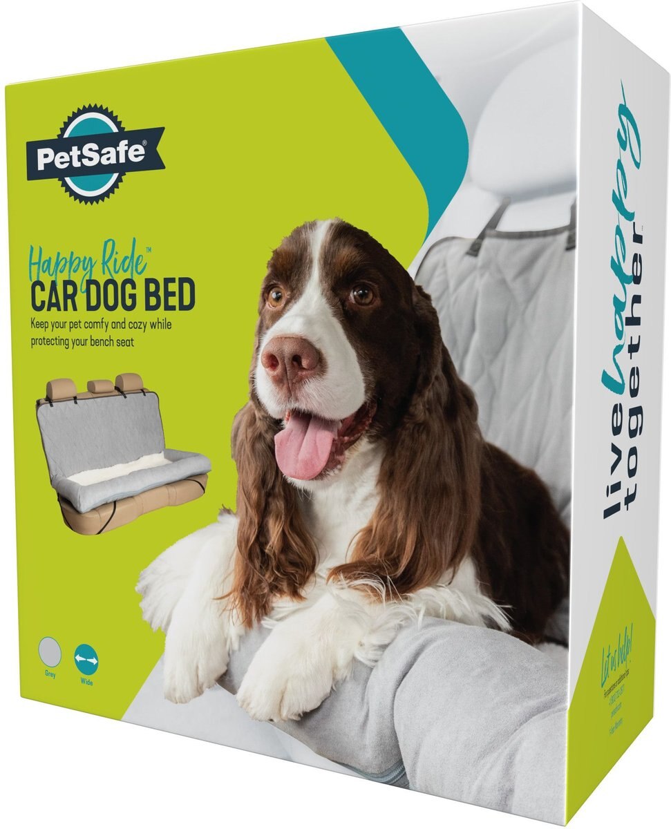 PETSAFE Happy Ride Car Seat Dog Bed Bucket, Grey, Large