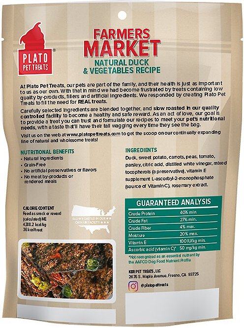 Plato farmers clearance market dog treats