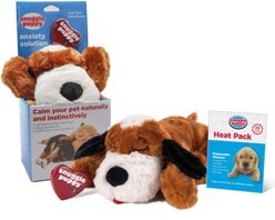 Snuggle Puppy Original Snuggle Puppy Plush Dog Behavioral Aid Anxiety Relief, Brown & White slide 2 of 7