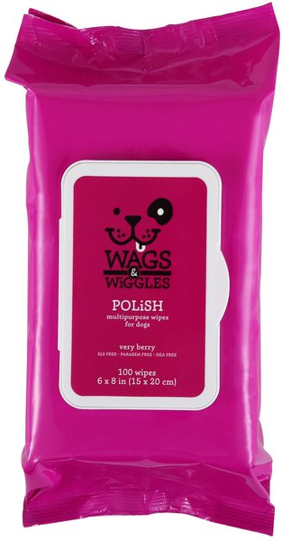 Wags & Wiggles Polish Multi-Purpose Dog Wipes, 100 count