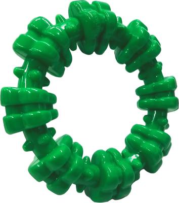 Show full view: Nylabone Christmas Holiday Power Chew Textured Ring Dog Toy, Green, Small/Regular slide 3 of 9