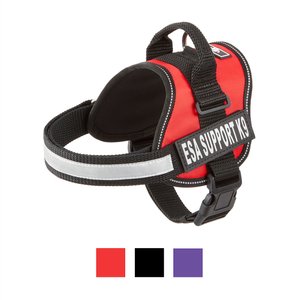 Doggie Stylz ESA Support K-9 Harness, Red, Medium