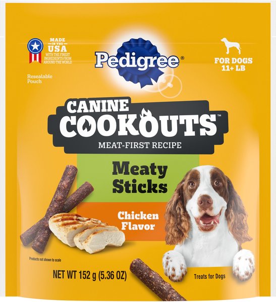 Pedigree Canine Cookout Soft Dog Holiday Treats Chicken Flavored Meaty Sticks 5.36 oz