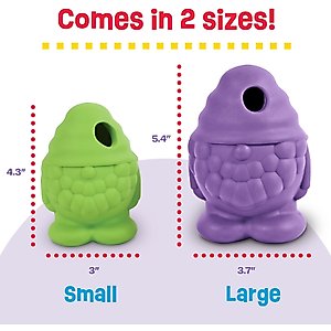 Brightkins Gnome Tough & Tumble Treat Dispenser Dog Toy, Large, Purple