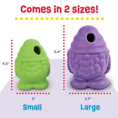 Show full view: Brightkins Gnome Tough & Tumble Treat Dispenser Dog Toy, Large, Purple slide 2 of 8