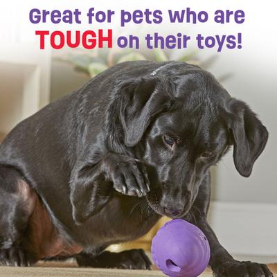 Show full view: Brightkins Gnome Tough & Tumble Treat Dispenser Dog Toy, Large, Purple slide 4 of 8