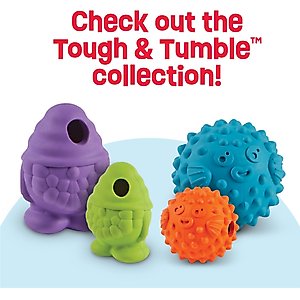 Brightkins Gnome Tough & Tumble Treat Dispenser Dog Toy, Large, Purple